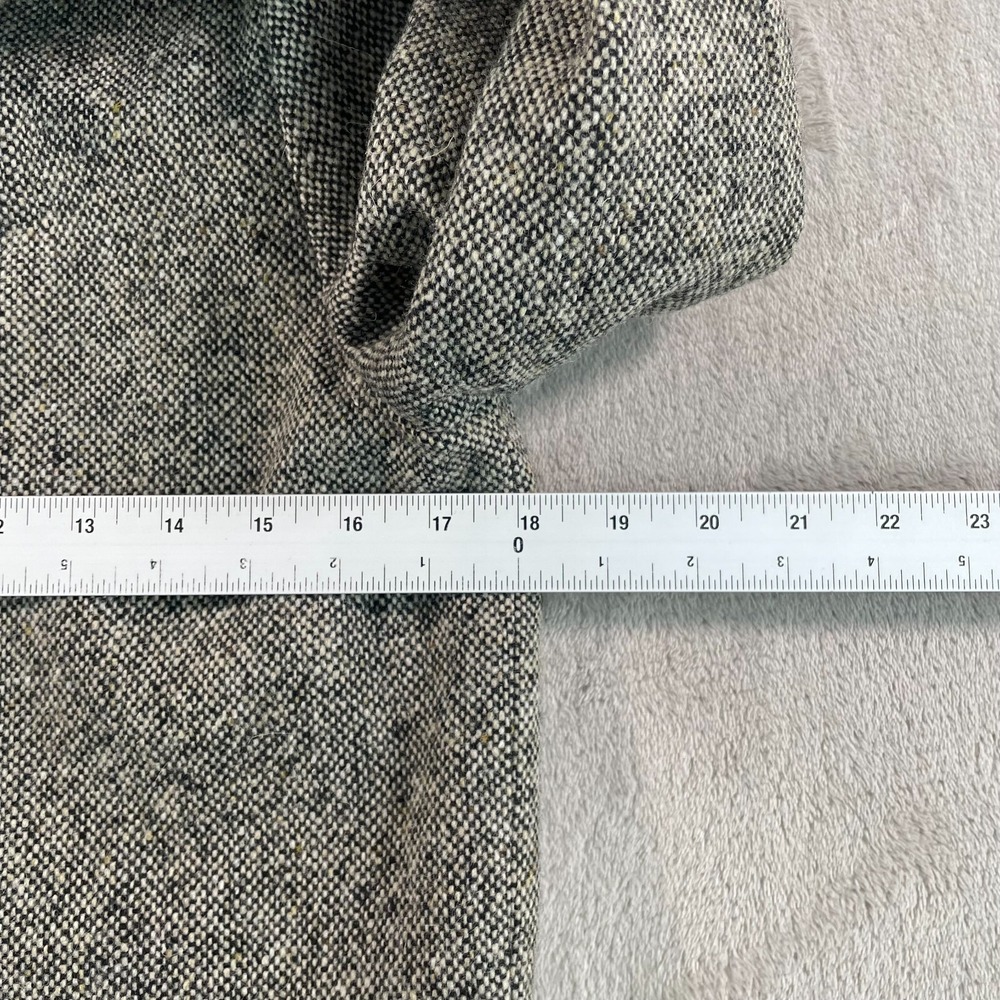 Vintage GAP Skirt & Jacket 2 Piece Set Women 4 Grey Wool Blend Pleated Tweed - Picture 5 of 16